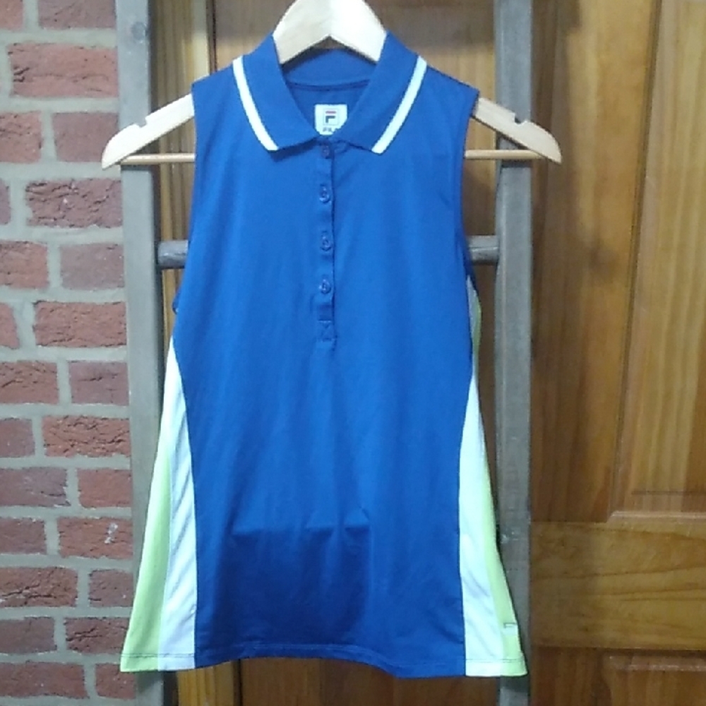 Women's Fila Sleeveless Sports Polo NWOT